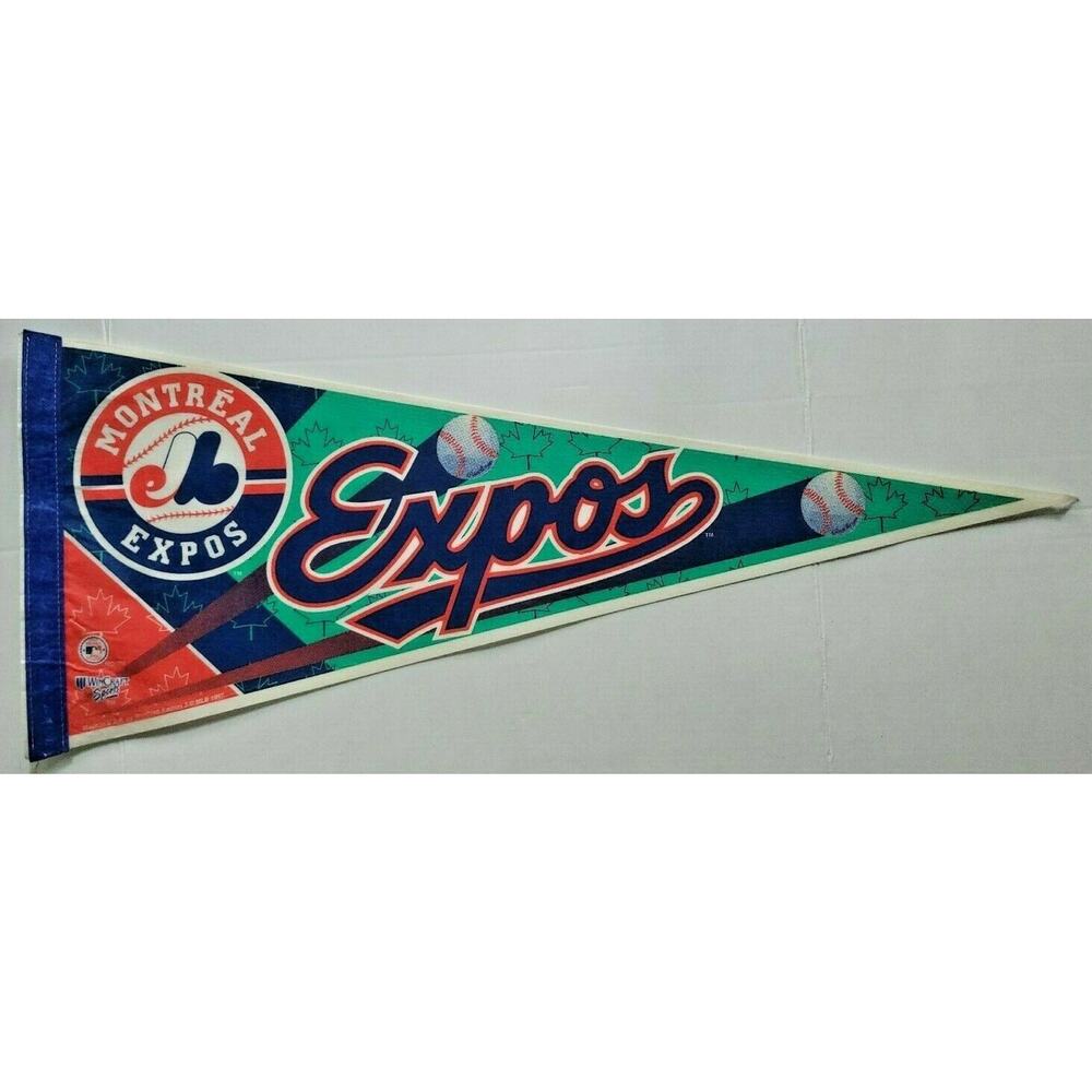 Rare Vintage 1997 MLB Pennant Montreal Expos WinCraft Sports‎ 12" x 30" NOS